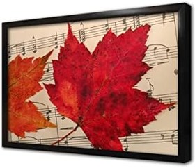 Resim Notalar Çerçeveli Cam Tablo 20x30 cm CA08031 