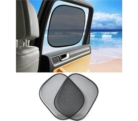 Resim Oto Güneşlik Perde Araba Yan Cam Perdesi Güneş Önleyici Araç Içi Güneşliği 44X38CM Vantuzlu 