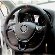 Resim Gürler Alcantra Karbon Dikmeli Direksiyon Kılıfı 