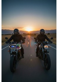 Resim Q08 Max Bluetooth 5.3 Motosiklet Kask Interkom Mikrofonlu Gürültü Engelleyici Kulaklık 