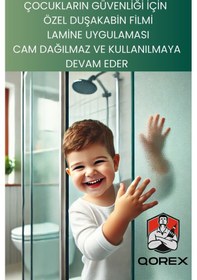 Resim - Lamine Film Koruyucu - Füme Nervürlü 6mm Camlı Duşakabin - Türkiye De İlk Dağılmaz Diğer 