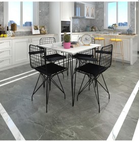 Resim Knsz masa sandalye takımı hem75mazlum byzsyh 080*080 klç 4 sandal 