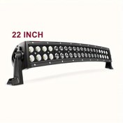 Resim Tongdashop Kavisli Led Işık Çubuğu 55.88 Cm Siyah 3000 Lümen Suv Tekne Aydınlatma 