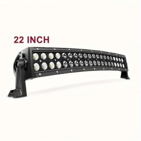 Resim Tongdashop Kavisli Led Işık Çubuğu 55.88 Cm Siyah 3000 Lümen Suv Tekne Aydınlatma 