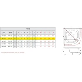 Resim Flıbos Oval Küvet 120*120 
