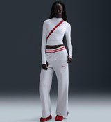 Resim Nike Sportswear Phoenix Fleece High-Waisted Wide-Leg Graphic Pants 