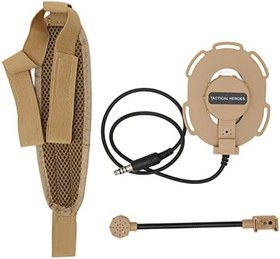 Resim Radyo Tek taraflı Kulaklık, Sol Ve sağ uygulamalı Net Ses 150Hz-500Hz (Kahverengi) 