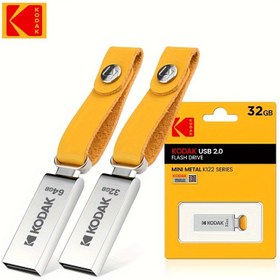 Resim KODAK Marka K122 Metal USB Flash Sürücü 128GB 64GB 32GB Hafıza çubuğu kalem sürücü USB2.0 kalem sürücü 128GB 64GB 32GB Yüksek Hızlı Flash Disk U Disk memoria usb kalem sürücü anahtarlık için 