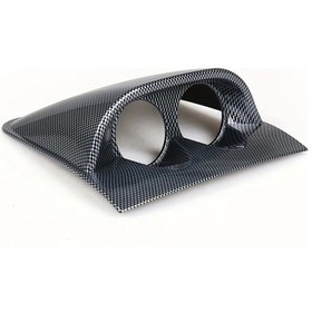 Resim Fochsia Karbon Fiber 52mm Universal Abs 2 Göstergeli Araç Tablası Pod Tutucu 