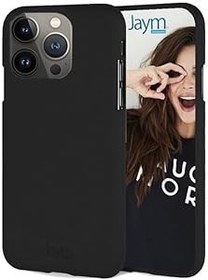 Resim JAYM Apple iPhone 15 Pro Max için Siyah Silikon Yumuşak His Kılıf, Silikon Kaplama, Ultra Yumuşak Dokunuş 