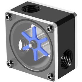 Resim Vkemall Bilgisayar Su Soğutma Sistemi İçin 6 Kanatlı Akış Ölçer - Pom Ve Akrilik Malzeme İle Dayanıklı, G1/4 Uçlu Akış Hızı Gösterici 