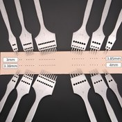 Resim 1 adet Çıkarılabilir Deri Yuvarlak Delgeç, Dayanıklı Çelik, Kesme & Hassas Dikiş için Profesyonel El Delme Aracı, Dayanıklı Çelik Yuvarlak Delik Oyma & Kazıma Aracı 