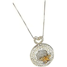 Resim Zirkon Taşlı Altın Işçiliğinde 925Ayar Gümüş Yusufçuk Figürlü Lük 