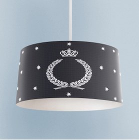 Resim BAMBAŞKA MODA BEBEK VE ÇOCUK ODASI Taçlı Yıldız Desenli Avize 