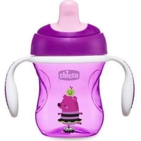 Resim Chicco Yarı Yumuşak Uçlu Bardak 6 Ay+ Pembe 
