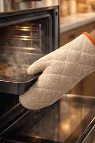 Resim 2'li Termo Fırın Eldiveni – Isıya Dayanıklı Uzun Mutfak Eldiveni | Kalın & Güvenli Koruma 