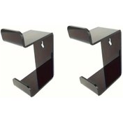 Resim Elmpaly Siyah 2'li Oyun Kumandası Askısı, Duvara Monte Kulaklık Standı Ve Aksesuar Tutucu 