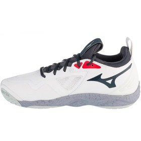 Resim MIZUNO V1GA231296 Wave Momentum 3 Beyaz Erkek Voleybol Ayakkabısı 
