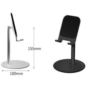 Resim Masaüstü Telefon Tutucu Metal Standlı Dönerli Alüminyum Ayarlanır 