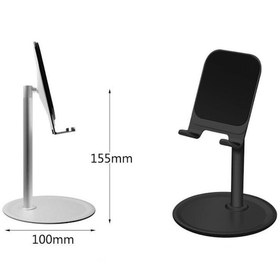 Resim Masaüstü Telefon Tutucu Metal Standlı Dönerli Alüminyum Ayarlanır 