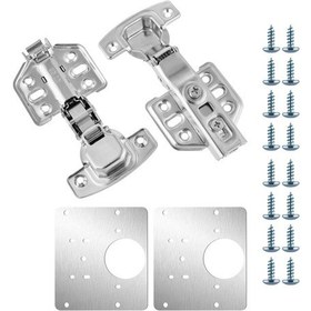 Resim Sones 304 Paslanmaz Çelik Menteşe Hidrolik Sönümleme Sessiz Kalınlaştırma Tampon Menteşe Set 