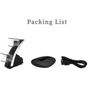 Resim Didadodo Bosphorusboutique Yerleştirme Tabanı Şarj Ps5 Oyun Kontrolcüsü Kablosuz İplay Hbp-253 Çift Braket Beyaz, Küçük Boyutlu Tasarım 