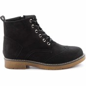 Resim Bambi Siyah Süet Kadın Bot & Bootie K02671901502 