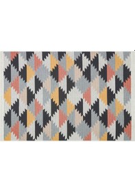 Resim Multy Yıkanabilir Çift Taraflı Modern Desenli Dokuma Kilim 