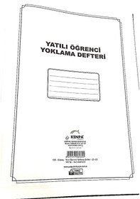 Resim Yatılı Öğrenci Yoklama Defteri 100 Yp Suni Deri 