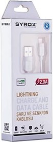 Resim SYROX C12 2,0 MAH İPH 5S/6S Lightning Kablo 