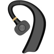 Resim Lasonstiges Siyah X23 Kablosuz Kulaklık Tek Kulak Bluetooth Kulaklık Tws Kulak İçi Earhooks Mini Handsfree Aramalar Mikrofonlu Kulaklık 