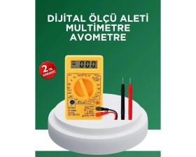 Resim MiraLive Dijital Multimetre Ölçü Aleti Ac Dc Ölçüm ve LCD Ekranlı 