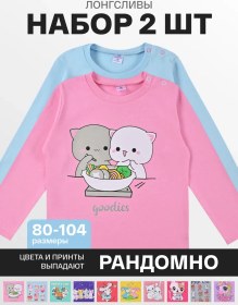 Resim Bonito Kids Uzun Kollu Üstler 2'li Baskılı Takım Uzun Kollu Üstler 2'li Baskılı Takım. 252280608 Pembe 