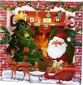 Resim Suntek Kızı 3D Yılbaşı Kartı Dayanıklı Kış Tatili Tebrik Kartı Hediye 