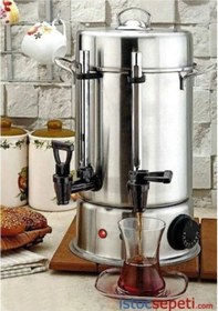 Resim Armağan Çaymatik 80 Bardak Çelik Termostatlı Semaver Inox 