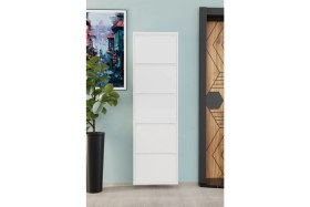 Resim 5 Kapaklı Metal Ayakkabılık Beyaz 