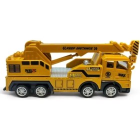 Resim Berattoys 17 cm Oyuncak Kamyon Kırılmaz Oyuncak Vinç Çekici Oyuncak Iş Araçları Sürtmeli Iş Makinası 