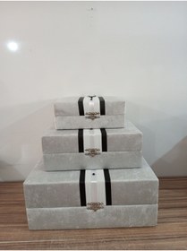 Resim Sonem Çeyiz Çeyiz Sandık Gelin Damat Çanta Bohça Kutusu 3lü 0555 