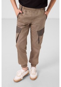 Resim Tommy Life Camel Standart Fit Dokuma Hafif Esnek Chino Erkek Çocuk Pantolon - 11271 Camel 