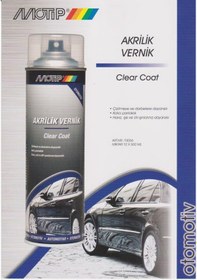 Resim Motip Üniversal Akrilik ŞEFFAF Parlak Vernik Spreyi 500 ml 