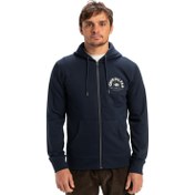 Resim Quiksilver Graphic Mix Hoodie Zip Erkek Lacivert Sweatshirt 