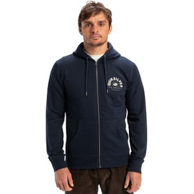 Resim Quiksilver Graphic Mix Hoodie Zip Erkek Lacivert Sweatshirt 