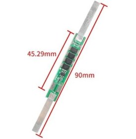 Resim 1S 6A Bms 3.7 V 18650 Lityum Lipo Pil Şarj Koruma Modülü(4Mos) 