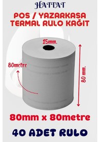 Resim Hattat Termal Pos Rulo 40 Adet Rulo 80 MM x 80 M 