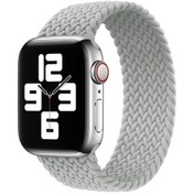 Resim Metal Kafa Örgülü Naylon Düz Renk Saat Kordonu iOS Uyumlu Watch Ultra 49mm-watch Ultra 2 49mm / Ser / Se Akıllı Saat Aks. 47303919 