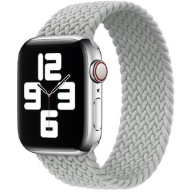 Resim Metal Kafa Örgülü Naylon Düz Renk Saat Kordonu iOS Uyumlu Watch Ultra 49mm-watch Ultra 2 49mm / Ser / Se Akıllı Saat Aks. 47303919 