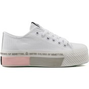 Resim Benetton Bn 30934 Beyaz Pudra Kadın Günlük Ayakkabı Bn-30934-Beyaz-Pudra Beyaz 