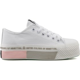 Resim Benetton Bn 30934 Beyaz Pudra Kadın Günlük Ayakkabı Bn-30934-Beyaz-Pudra Beyaz 