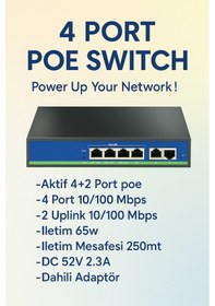 Resim 4 Port Poe Switch 4+2 10/100 