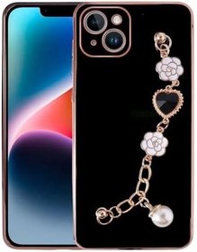 Resim Zore Apple için uyumlu iPhone 15 Kılıf El Tutamaçlı Kamera Korumalı Zore Taka Silikon Kapak Siyah 